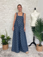Fena Checker Wide-Leg Overall