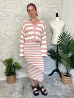 Devon Sweater Set - Cardigan Pink