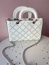 Wilma Studded Handbag White