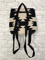 Black & Cream Aztec Backpack