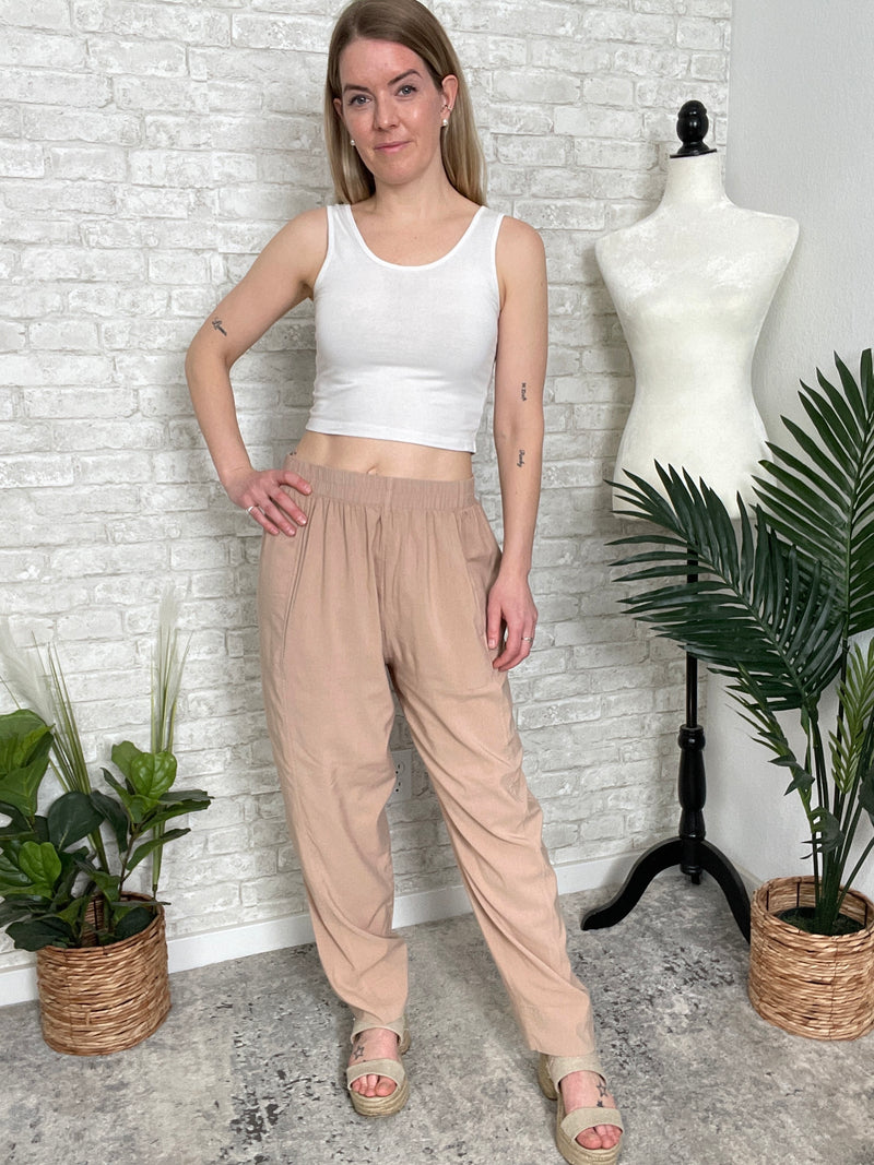 Shelly Lightweight Lounge Pant Tan