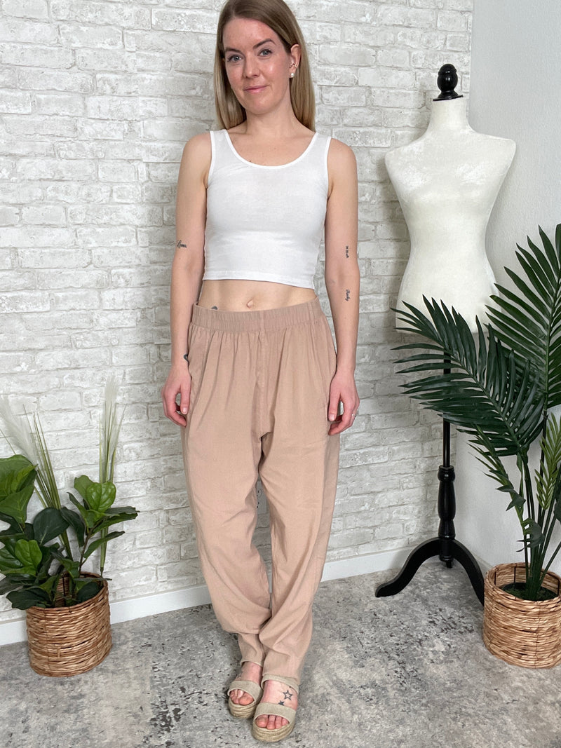 Shelly Lightweight Lounge Pant Tan