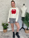 Pinchy Crab Sweater White