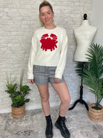Pinchy Crab Sweater White