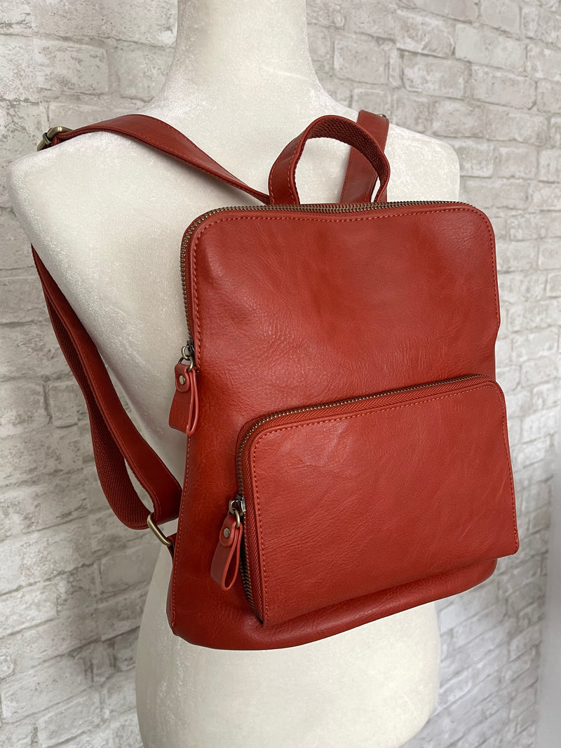 Julia Mini Backpack Terracotta