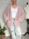 Tinsel+Fluff Heavy-Weight Cardigan Vintage Pink