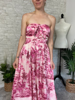 Pink Palms Jumpsuit