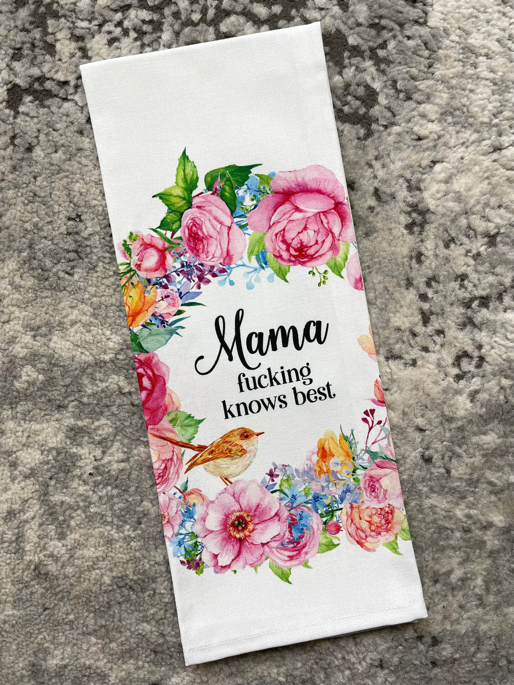 Mama Fucking Knows Best Dishtowel
