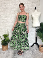Vienne Green Skirt Set
