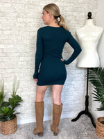 Tia Knit Dress Dark Teal