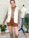Rochelle Fuzzy Vest Cream