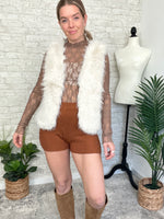 Rochelle Fuzzy Vest Cream