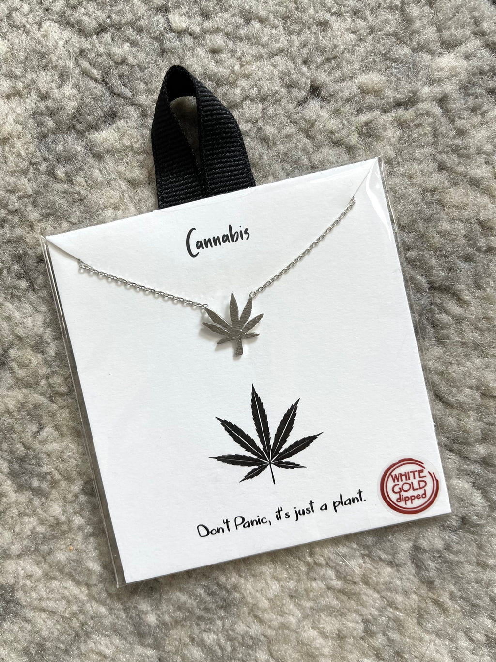 Cannabis Pendant Silver