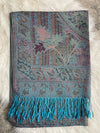 Shimmer Pashmina - Royal Combo/Peacock Blue