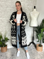 Jameson Black + White Cardigan Jacket