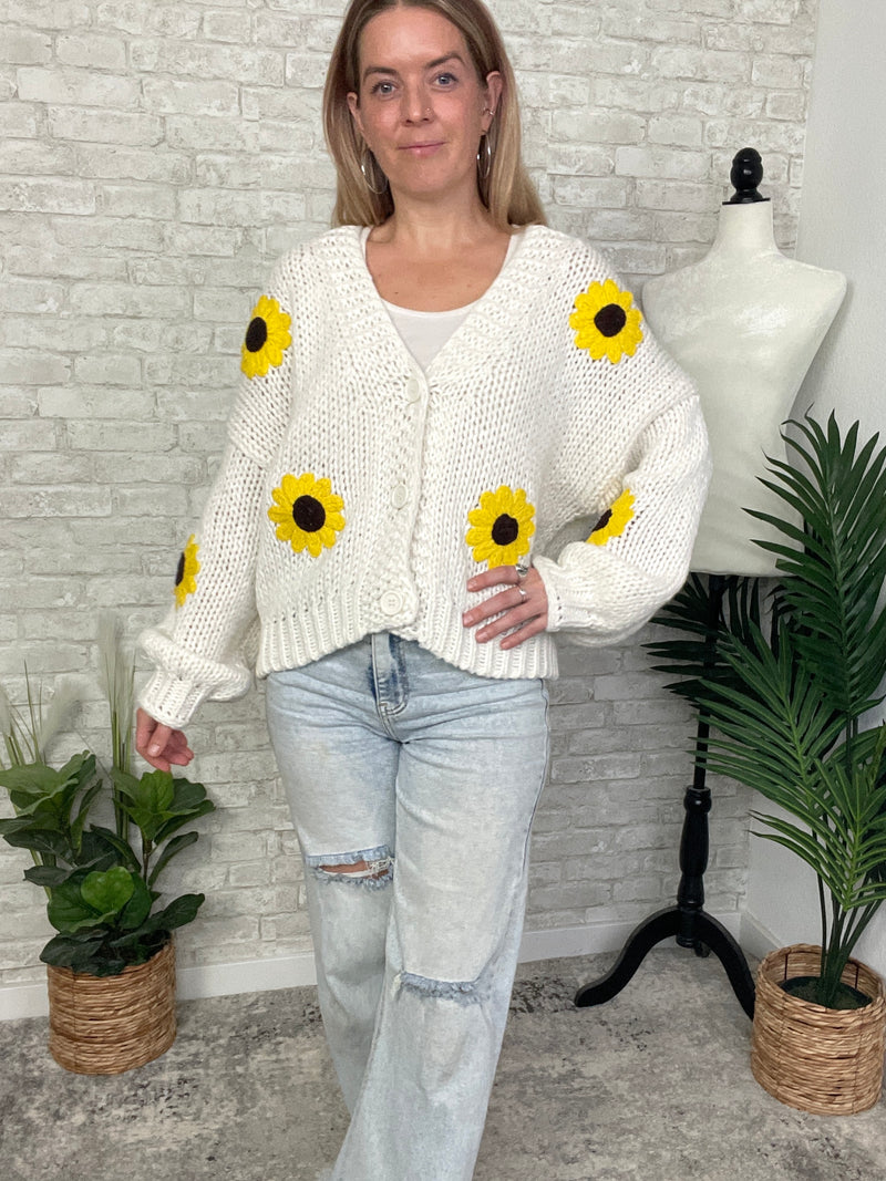 Sunflowers + Sunshine Cardigan