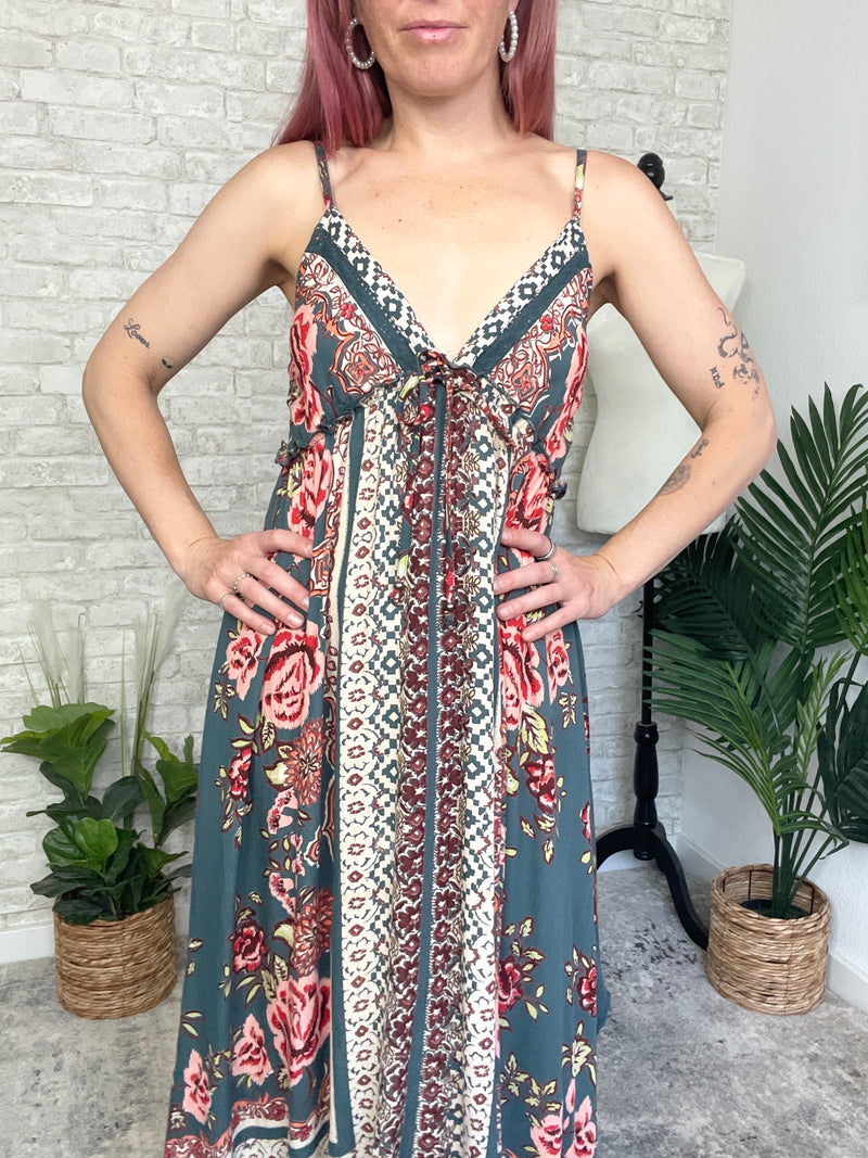 Penny Teal Hanky Dress