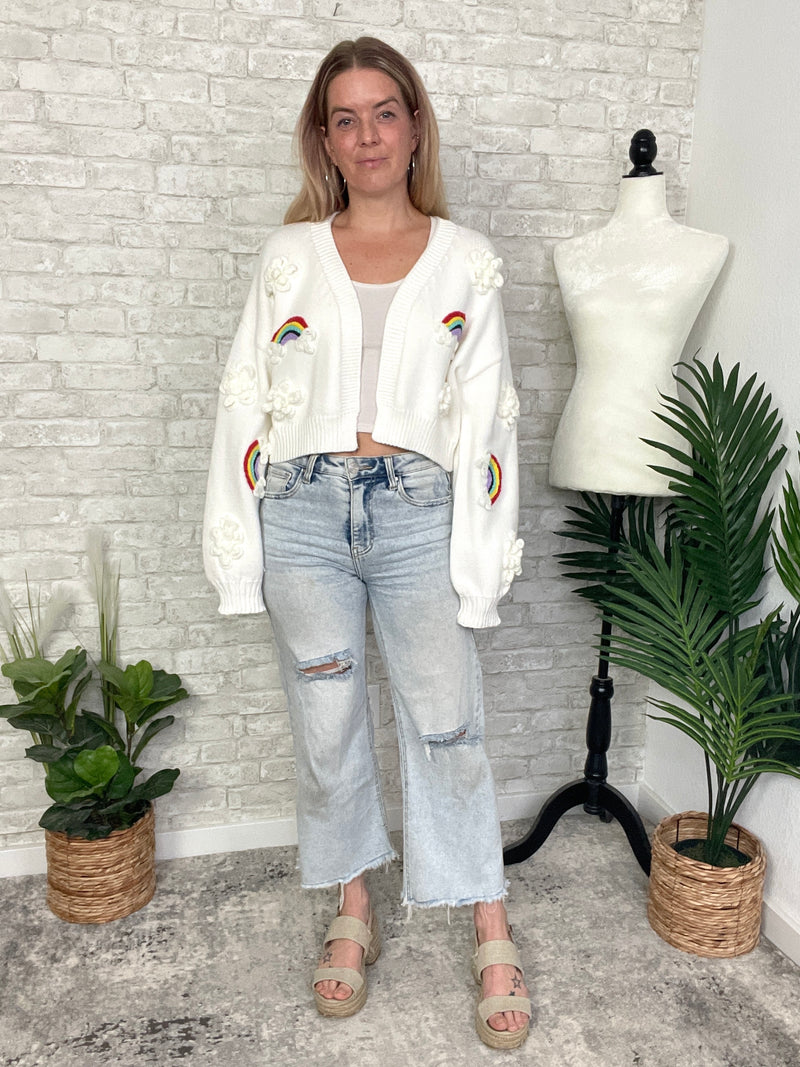 Over The Rainbow Cardigan White