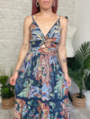 Mason Twist Maxi Midnight Blue Jungle Print