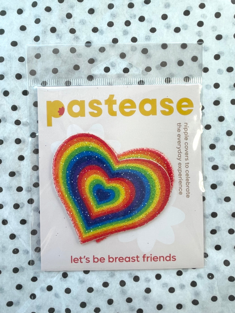 Rainbow Heart Pasties