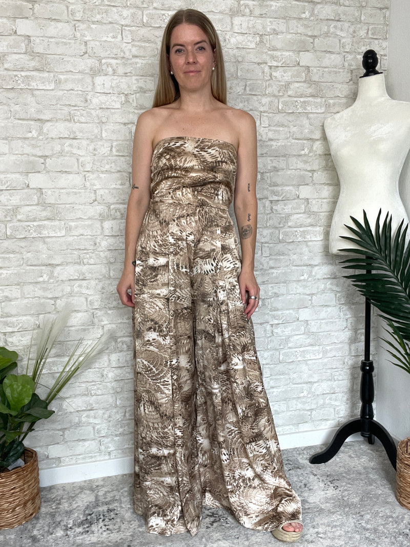 Penny Satin Wide Leg Jumpsuit