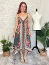 Penny Teal Hanky Dress