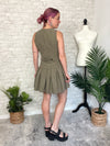 Cher Olive Uniform Dress
