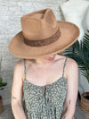 Noelle Wide Brim Hat Camel