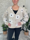 Daisy Dreamer Floral Cardigan Beige