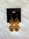 Small Crescent Moon Earrings Gold