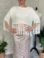 Josephine Tassel Top Cream