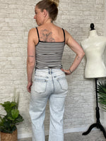 Josie B+W Stripe Bow Mini Tank