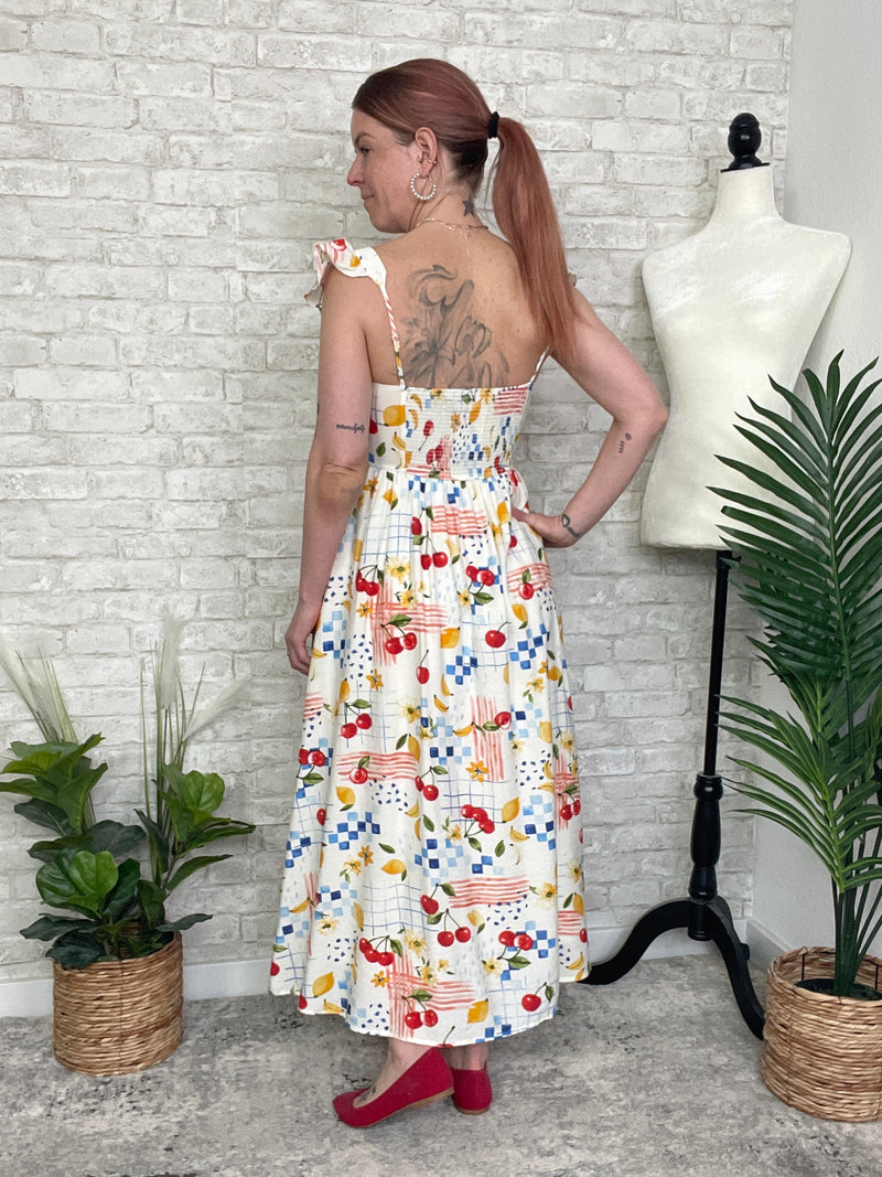 Fruit Salad Maxi Dress – Electric Dream Boutique