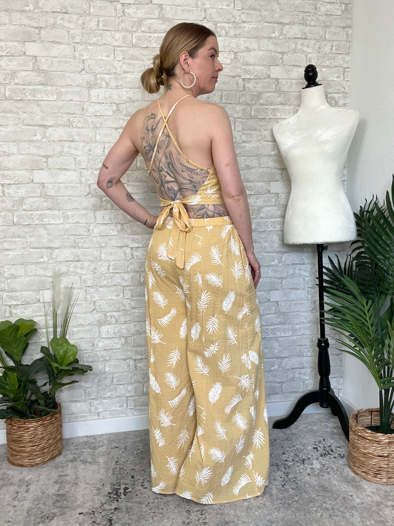 Susa Mellow Yellow Crop Top