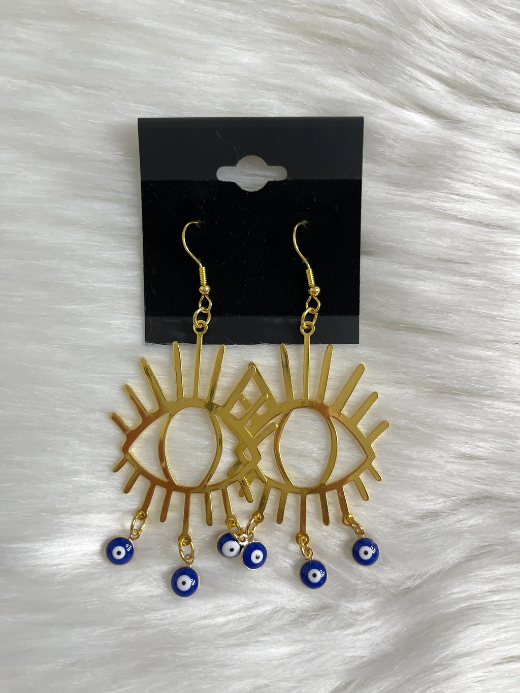 Dangle Nazar Earring Gold
