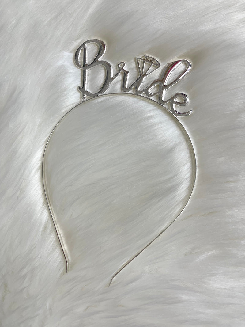Bride Headband/Tiara Silver