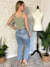 Sloane Distressed Micro-Flare Jeans