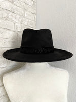 Noelle Wide Brim Hat Black