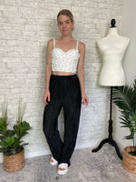 Julianna Pearl Floral Corset White