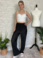 Julianna Pearl Floral Corset White
