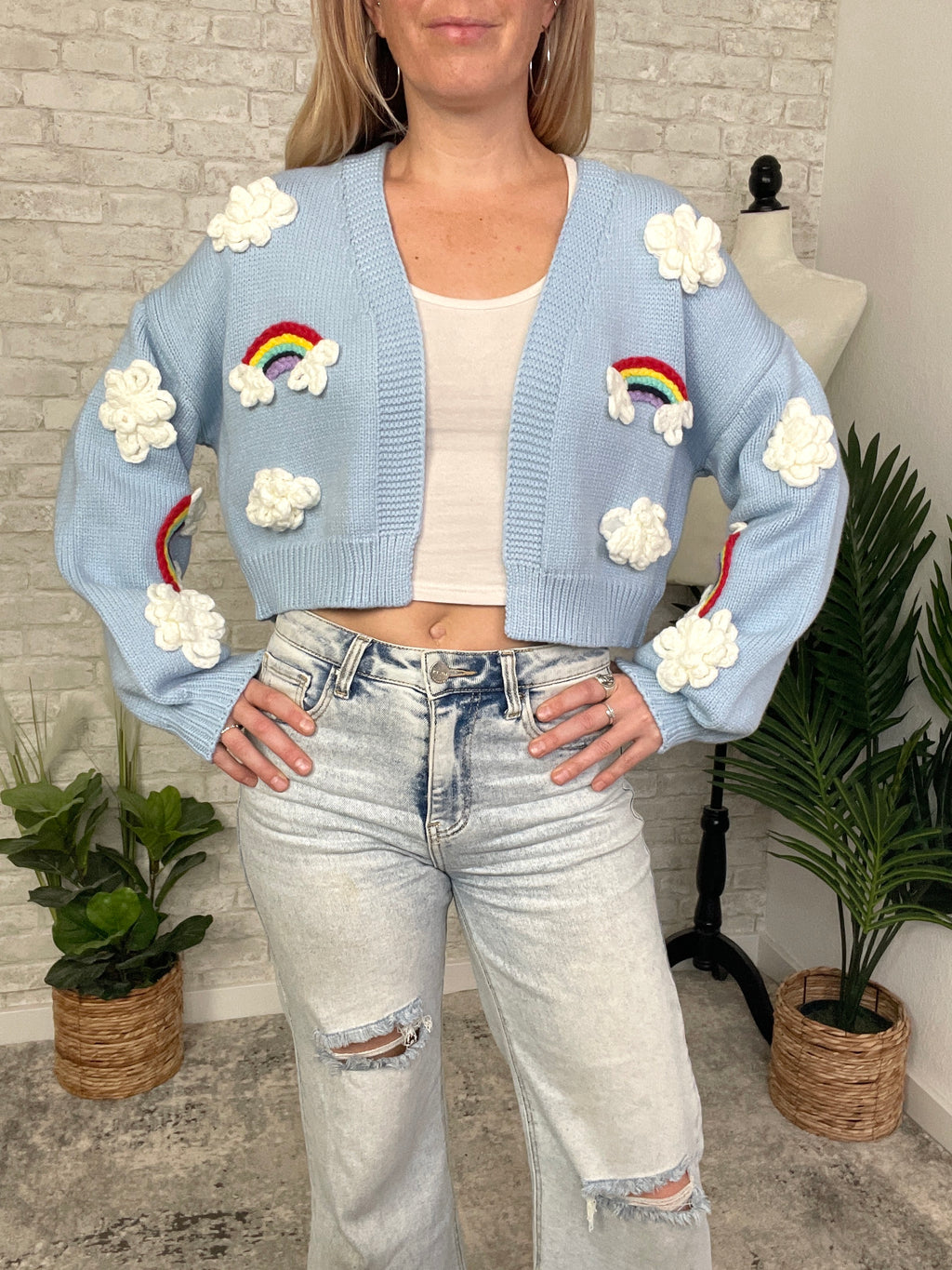 Over The Rainbow Cardigan Blue