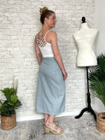 Rhonda Denim Stripe Skirt