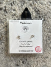 Mushroom Stud - Silver