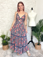 Mason Twist Maxi Blue/Ginger Floral Combo