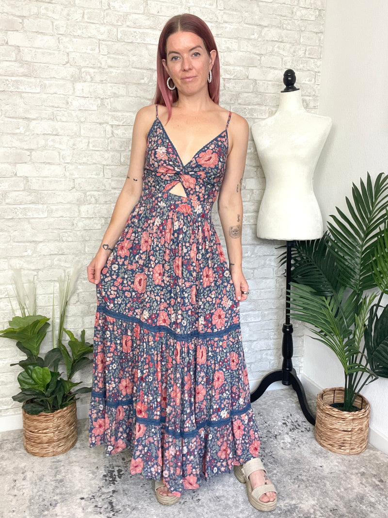 Mason Twist Maxi Blue/Ginger Floral Combo