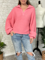Langley Coral Sweater
