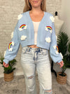 Over The Rainbow Cardigan Blue