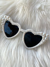 Pearl Heart Sunnies White