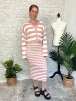 Devon Sweater Set - Cardigan Pink
