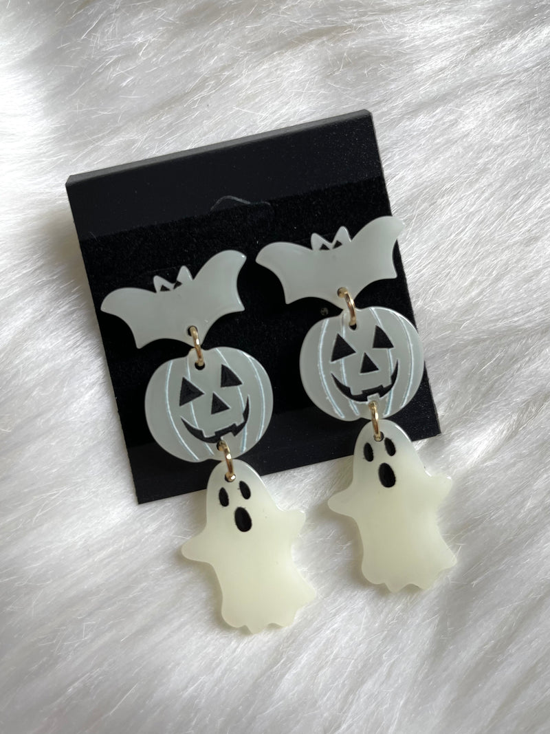 Spooky Glow In The Dark Earrings
